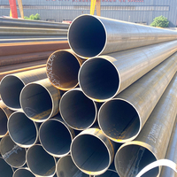 Tubería de riego agrícola X42 X46 X52 X56 Ssaw Steel Tubo de acero al carbono soldado en espiral suave de gran diámetro 5L Tubo redondo GB