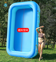 Piscine gonflable portable en gros, piscine gonflable pliable en PVC, piscine portable pour adultes et enfants pour la maison