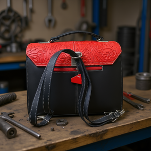 Bolsa de Accesorios para Motocicleta Fana Mercedes, Multicolor, de Cuero Vacuno, con Herrajes de Níquel, para Adultos - Product Image 2