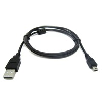 Mini cable de datos USB Carga Puerto en forma de T USB 5 pines Grabadora de conducción Fuente de alimentación