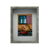 Cadre photo 3D personnalisable en bois avec effet d'ombre, en métal et verre, pour décoration intérieure, avec sujets paysagers et floraux, idées cadeaux, artisanat