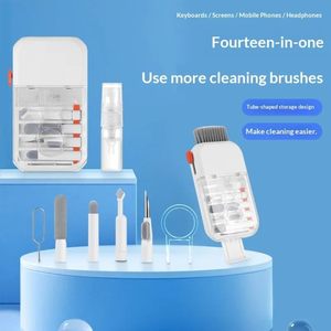 Kit <span class=keywords><strong>de</strong></span> Limpieza Electrónica Multifuncional 14 en 1 con Soporte para Teléfono, para Limpiar Teclado, Auriculares, Pantalla, Cámara - Product Image 2