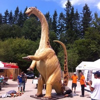Attraction du parc à thème Dino City : Modèle de dinosaure animé et mobile pour usage intérieur/extérieur, parcs d'aventure, centres commerciaux, aéroports, jardins