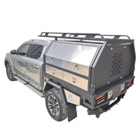 PULS 4x4 Plateau de benne en alliage personnalisé et auvent en aluminium pour pick-up simple, double ou extra cabine, camping tout-terrain