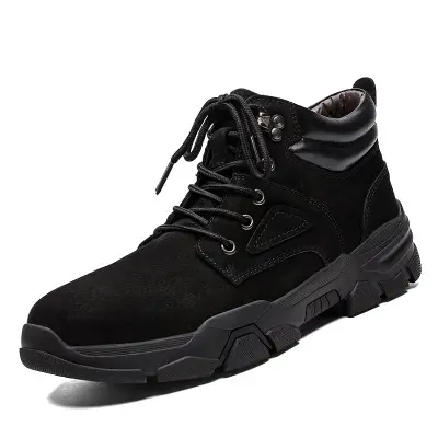 Men's leather boots new Korean casual shoes breathable men's shoes 2019 fashion casual lazy shoes wear