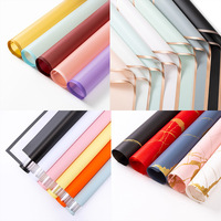 Papier d'emballage pour fleurs de qualité supérieure, imprimé sur mesure, texture premium, imperméable, matériel pour fleuristes, pour bouquet de roses, emballage d'art floral
