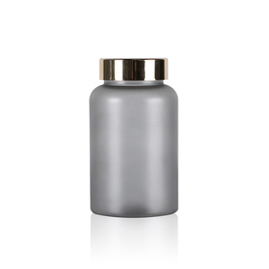 Customized Capsule Grey Frosted Bottle 100ml harmaceutical Packaging PET <b>Plastic</b> Capsule For Health Products With Screw Cap - Product Image 6