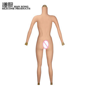 Силиконовое боди с подлокотниками для трансгендеров, накладные трусики с имитацией влагалища - Product Image 4