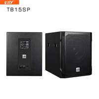 Système audio avec amplificateur intégré, caisson de basses actif haute performance TB15SP de 15 pouces pour fêtes, scènes, clubs et karaokés