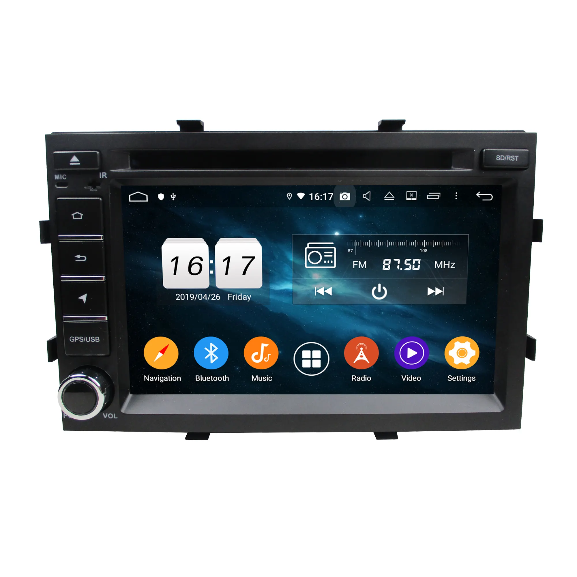 KLYDE KD-7050 PX6 Car Stereo 4 + 64G Android 10.0 7 "DVD Car Player GPS NavigationためChevrolet CobaltためSpinためOnix 2012-