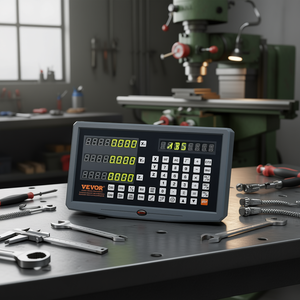 Kit de lecture numérique à 3 axes Vevor avec écran DRO pour règle linéaire de 10, 20 et 24 pouces, outil de mesure haute précision - Product Image 2