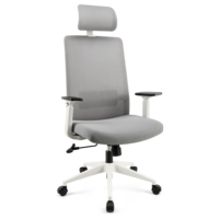 Chaise de bureau de direction pivotante à hauteur réglable avec appui-tête