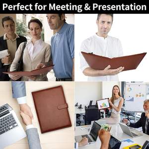 Portadocumenti Professionale in Ecopelle con Blocco Note Formato A4/Letter, Organizzatore per Curriculum e Scrittura - Product Image 6