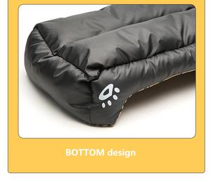 Lit pour chat rectangulaire portable en tissu Oxford multicolore, velours moderne, fausse fourrure <span class=keywords><strong>de</strong></span> luxe, lavable, avec coussin chauffant Teddy Cow pour intérieur - Product Image 5