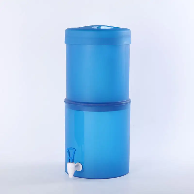 Filtro de água de balde para grau alimentício, garrafas de purificação, sistema de cerâmica, filtro de gravidade mineral