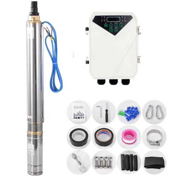 For Agriculture 500w600w 750w 800w Price Solar Water Pump 3 Inch Solar Submersible Pump