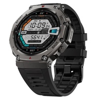 DM58 Montre intelligente AMOLED de 1.43 pouces pour hommes avec boussole GPS BT Caractéristiques d'appel Étanche IP67 pour traqueur de sports de plein air