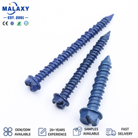 Sekrup Beton MALAXY Tapcon, Baut Beton dengan Kepala Washer Hex 1/4, Sekrup Beton Tapcon