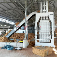 Prensa Hidráulica Vertical Multifuncional para Empacar Fibra de Coco, Heno, Aserrín, Plástico y Ropa Vieja, Empacadora Cuadrada