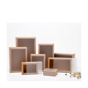 Natural Eco Kraft Window <b>Box</b> | Handmade Sliding Case for Display | Sustainable - Product Image 1