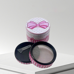 Wholesale Customized Popular Cute Girl Bowknot <strong>Pink</strong> Herb <strong>Grinder</strong> for Smoking Romantic Design <strong>Grinders</strong> for Smoking - Product Image 3