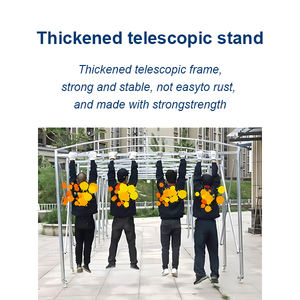 เต็นท์รถยนต์แบบพับเก็บได้สำหรับใช้งานกลางแจ้ง โครงเหล็กชุบสังกะสี พร้อมผ้าคลุม PVC แบบดึง-ผลักง่าย ใช้เป็นโรงรถเคลื่อนที่หรือกันสาด - Product Image 6