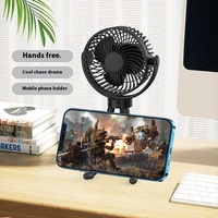 Mini ventilateur pieuvre à clipser rechargeable par USB créatif Nouvelle poussette pour bébé Appareil portatif d'extérieur Électronique grand public durable