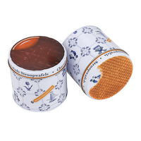 Boîte en métal cylindrique ronde de qualité alimentaire avec impression personnalisée OEM ODM