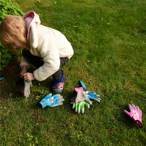 Gants de <span class=keywords><strong>jardin</strong></span> pour enfants Deliwear, logo personnalisé, revêtement en caoutchouc latex, dessin animé, anti-abrasion, gants de travail en nitrile pour enfants, bricolage - Product Image 6