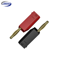 Connecteur Électrique JZDZ Prise Banane Plaquée Or 2mm Mini Prise Banane Matériau PE Cuivre 30Vac-60Vdc/Max.10A J.10003