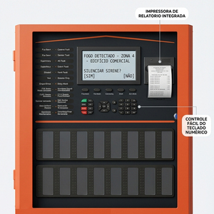 Addressable Fire Alarm Control Panel 1-8 Loop Panel de control de alarma de incendio EN54 LPCB - Product Image 3