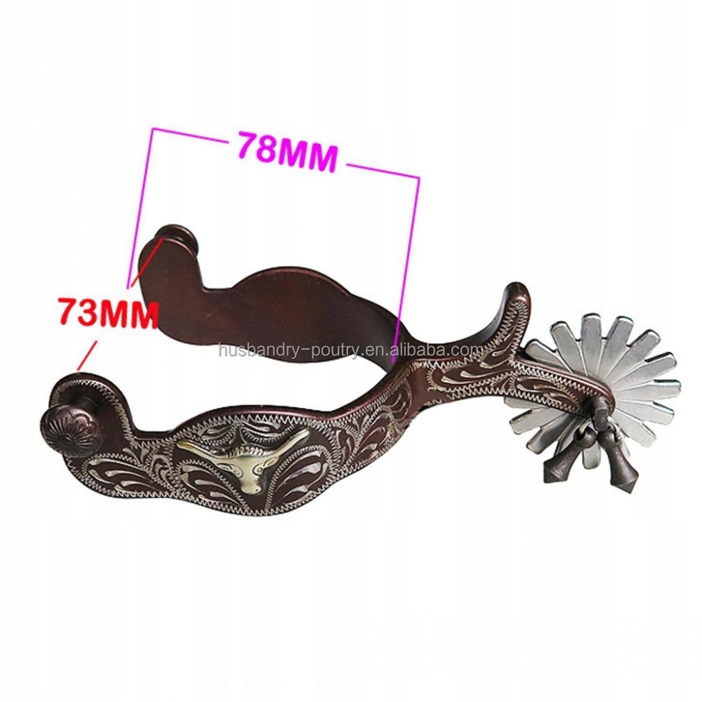 Spurs For Boots Men, Spurs For Cowboy Boots, Horse Spurs,Low Carbon Steel Hand Sculpture Elegant Appearance Cowboy Horse Boot Spurs Decoration For Equestrian Competition, Whips & Crops - Canada