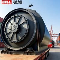 Machine de pyrolyse écologique Henan Power pour plastique et caoutchouc, convertit les pneus en huile combustible, capacité de 10 à 50 tonnes/jour, garantie 1 an
