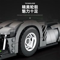 Reobrix11031 Supercar 9X8 Voiture de Course Modèle de Blocs de Construction Éducatifs à Assembler Personnalisation Individuelle Kits de Blocs de Construction MOC