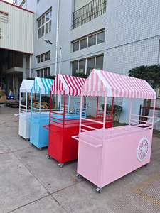 Mobile Verkaufsstände für Hochzeiten im Freien, Nachtmarkt-Promotionwagen, Ausstellungsplattformen, Verkaufsstände, Süßigkeitenwagen - Product Image 3