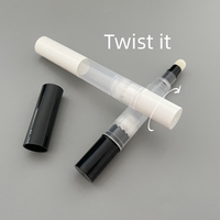 Tube de brillant à lèvres vide en PP de 4,5 ml, haute qualité, tendance, avec pinceau applicateur pour huile à cuticules, multifonctionnel, pour soins de la peau, personnalisable avec logo