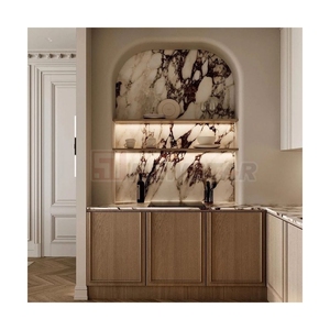 Elegant Veined Marble Central <b>Island</b> Modern Home Kitchen Furniture Counter <b>Table</b> - Product Image 6