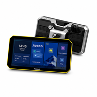 Écran sans fil CarPlay pour moto Aoocci C9 Pro Max 6 pouces 1440x720 HD IPS lisible en plein soleil, caméra de tableau de bord avant/arrière, enregistreur vidéo