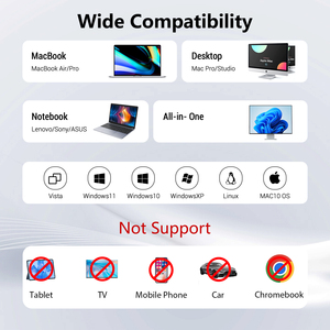 Grabadora de DVD y CD Externa 7 en 1, Unidad Óptica Portátil USB 3.0 Tipo-C con Lector de Tarjetas SD/TF para Computadora Portátil, PC de Escritorio, Windows, Mac OS - Product Image 6
