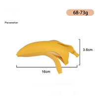 HMJ Wholesale Populaire Jouet Anti-Stress pour Enfants, Autistes et Adultes, en TPR, 16 cm, Squishy Banane à Presser