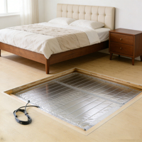 Tapis chauffant en feuille ultra-mince pour chauffage par le sol, installation à sec pour planchers flottants