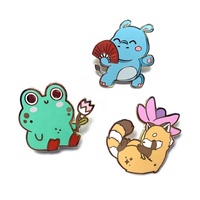 Épingles personnalisées avec logo, motifs anime et dessins animés, en émail souple, vente en gros, pour chapeaux, mignonnes, imprimées, badges à revers, badges bouton personnalisés de Chine
