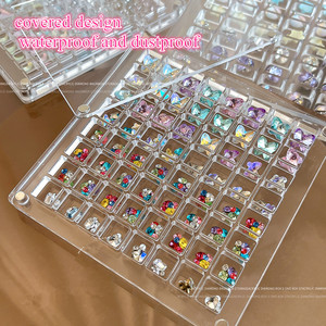 Nuevo Producto al por Mayor: Estuche Magnético Transparente de Acrílico para Almacenamiento de Accesorios de Uñas y Piedras Decorativas - Product Image 3