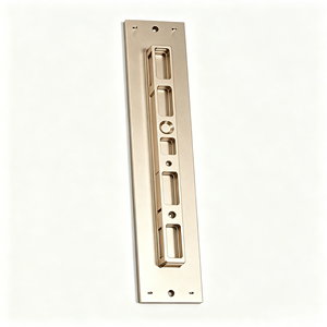 Servicio de mecanizado CNC de aluminio 6061-T6 personalizado OEM para placa de montaje de tira larga, cerradura de puerta inteligente y accesorio de automatización no estándar - Product Image 3