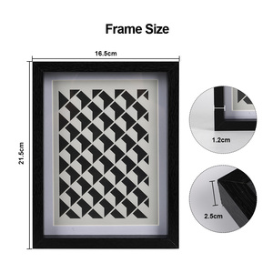 Nhà Máy Bán buôn giá <span class=keywords><strong>4x6</strong></span> inch khung ảnh MDF giấy gỗ bọc khung hình với mat - Product Image 6