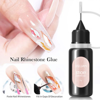 XEIJAYI Vente en gros Colle gel pour strass à ongles personnalisable avec logo 10g Transparente Adhésif puissant pour cristaux d'ongles Fournisseur ODM/OEM