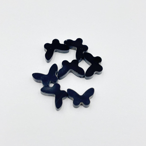 天然赤黒緑瑪瑙ルースストーン蝶形宝石DIY象嵌ジュエリーブレスレットネックレス作成用 - Product Image 2