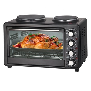 <span class=keywords><strong>Four</strong></span> <span class=keywords><strong>Électrique</strong></span> de Cuisine de 28L avec 2/3 Plaques Chauffantes, <span class=keywords><strong>Four</strong></span> <span class=keywords><strong>Électrique</strong></span> avec Rôtissoire et Gril pour Usage Domestique - Product Image 1