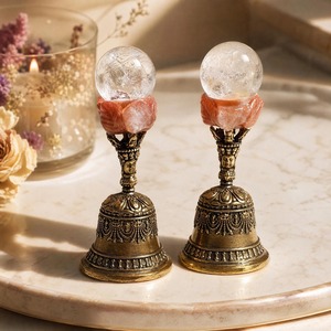Cloche de sorcière en cristal faite à la main avec gravure en relief, décoration Feng Shui pour la maison, impression UV - Product Image 5