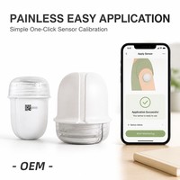 Kit de suivi de la glycémie avec capteur et applicateur, lectures en ligne 24h/24 pour les chaînes de pharmacies, les magasins de détail et les fournitures en gros